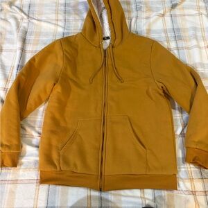 Men's Fleeced Lined Zip Up Hoodie